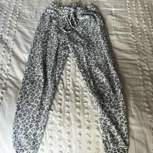American eagle cheetah print pajama pants